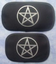 Pentacle Black/Silver Printed Elastic Back